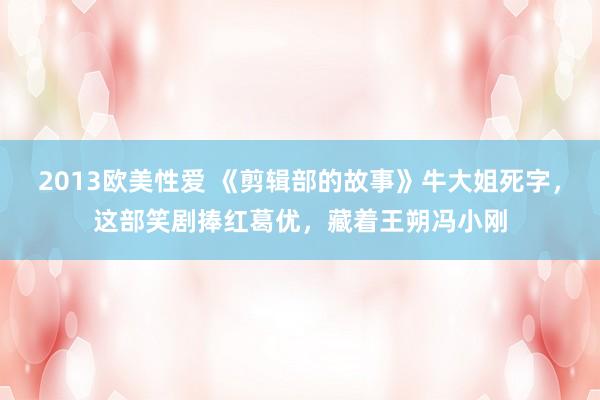 2013欧美性爱 《剪辑部的故事》牛大姐死字，这部笑剧捧红葛优，藏着王朔冯小刚